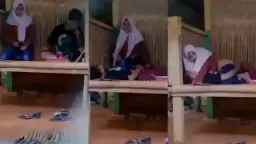 Gadis Berjilbab Terekam Mesum Di Gubuk Reot