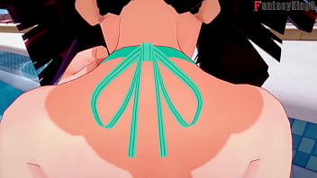 Anzu Mazaki Bercinta Di Kolam Renang | 1 | Yu-gi-oh | Adik Tiri, Bikini, Tea Gardner Versi Lengkap & Pov Penuh Di Sheer & Ptrn: Fantasyking3