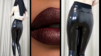 Celana Pvc Tari Gadis Tiongkok Yang Menggoda