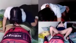 Adik Smpku Yang Baru Pulang Sekolah, Aku Tak Tahan Untuk Tak Menggodanya