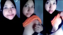 Gadis Berjilbab Pamer Payudara Montok