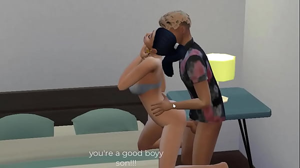 Ibu Tiri Menangkap Anak Tirinya Sedang Masturbasi Di Depan Komputer, Lalu Membantunya