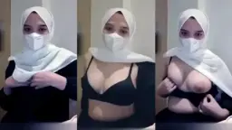 Menggoda Dengan Hijab Putih Yang Menggairahkan