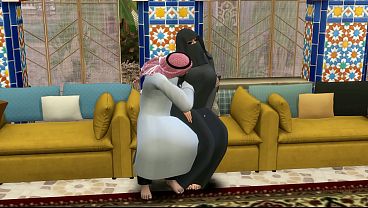 Istri Arab Panas Menggila Saat Suaminya Pergi