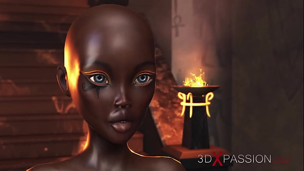 Anubis Menggila, Mengguncang Budak Mesir Muda Di Kuil Suci