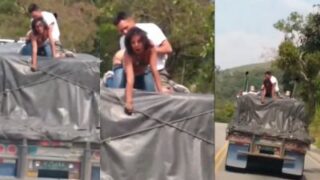 Nri Cewek Ngewe Di Atas Truk Jalanan, Bikin Makin Liar.
