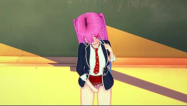 Gadis Berambut Pink Mainin Diri Sendiri – Cuplikan Hentai Panas Banget