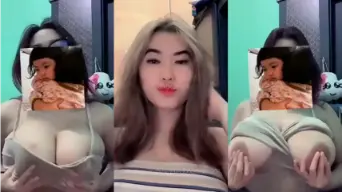 Viral! Gea Tiktok Pakai Tanktop, Toge Tembus, Bikin Sange Berat